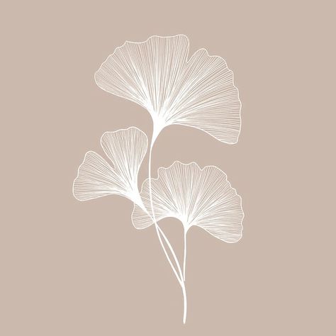 Ginkgo Leaf Illustration, Ginkgo Biloba Illustration, Ginkgo Art, Hall Painting, Leaf Symbol, Gold Logo Design, Crystal Photography, Creepy Drawings, Full Arm Tattoos