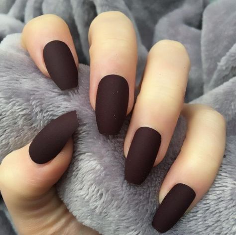 Nails Painting, Matted Nails, Matte Nail Art, Brown Nail, Nagellack Trends, Matte Nail Polish, Cap Girl, Matte Nails Design, Uv Gel Nail Polish