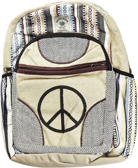 Amazon.com: ThreadHeads Himalayan Hemp Simple Peace Backpack - 11"x16": Clothing, Shoes & Jewelry Hemp Backpack, Hemp Leaf, Cool Backpacks, Casual Backpack, Peace Sign, Tablet Laptop, Himalayan, Stripes Design, Travel Luggage