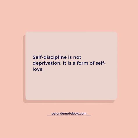 Self-discipline is not deprivation. It is a form of self-love. Discipline Is Self Love, Personal Wellness, Wall Pictures, Self Discipline, Self Improvement Tips, Self Improvement, Self Love, Vision Board, Wall