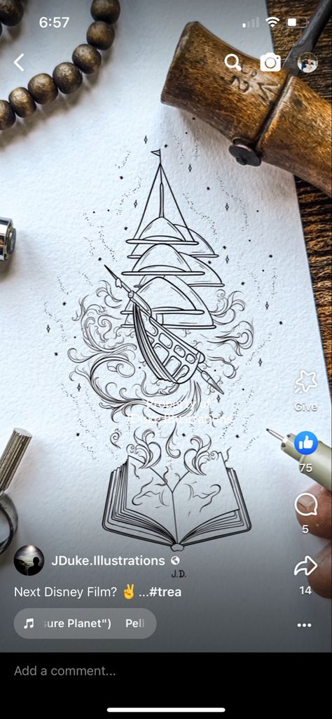 Small Crystal Tattoo, Treasure Map Tattoo Ideas, Disney Treasure Planet Tattoo, Treasure Planet Map Tattoo, Treasure Planet Drawing, Treasure Planet Art, Treasure Planet Tattoo, Pirate Ship In Space Tattoo, Treasure Planet Quote Tattoo