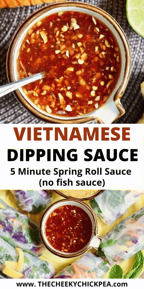 Vietnamese Chili Sauce, Thai Spring Roll Dipping Sauce, Fresh Roll Dipping Sauce, Fresh Spring Roll Dipping Sauce, Vietnamese Sauce Recipe, Vietnamese Dipping Sauce Recipes, Asian Sauces Recipes, Spring Roll Dipping Sauce Easy, Summer Roll Dipping Sauce