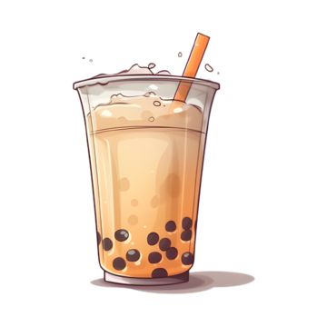 Milk Tea Cartoon, Milk Clipart, Tea Cartoon, Tea Clipart, Pearl Tea, Bubble Milk Tea, Cartoon Clipart, Transparent Image, Clipart Cartoon