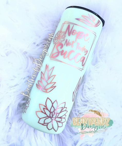 Peekaboo Tumbler, Nope Not Today, Glitter Tumbler Cups, Pretty Cups, Cup Crafts, Custom Tumbler Cups, Diy Cups, Tumbler Cups Diy, Glitter Cups