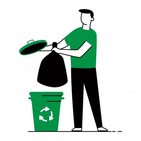 Waste Sorting Poster, Nature Character, Environmental Posters, Garbage Collection, Bird Logo Design, India Painting, Vector People, Waste Collection, People Icon