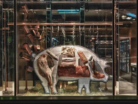 Steakhouse Design, Butcher Restaurant, Meat Store, Australian Fauna, Meat Shop, Meat Markets, Butcher Shop, Farm Shop, Food Display