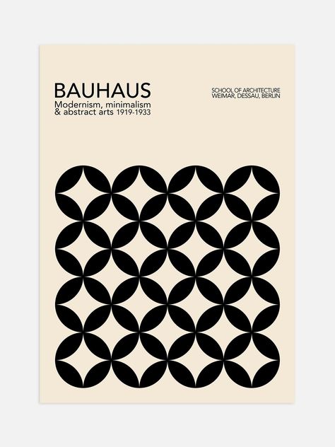 Add a touch of modernity to your interior with our black bauhaus poster, inspired by mid century architecture. Expertly designed with clean lines and geometric shapes, this poster captures the essence of Bauhaus design. Perfect for any design enthusiast or lover of modern architecture..#logodesign  #smallbusiness #graphicdesign #marketing #brandidentity #logomaker #creative #brandingtips Mid Century Poster Design, Bauhaus Inspired Design, Bauhaus Nails, Bauhaus Design Graphic, Mid Century Branding, Bauhaus Packaging, Bauhaus Moodboard, Mid Century Modern Graphic Design, Bauhaus Graphic Design