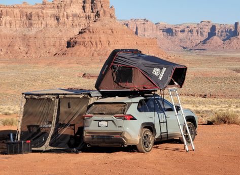 RAV4 Overland Guide - ToyotaRAV.com Overlanding 4runner, Rav4 Overland, Traveling Van, Rav4 Camping, Toyota Rav4 Offroad, Rav4 Offroad, Overland Camping, Student Car, Classic Campers