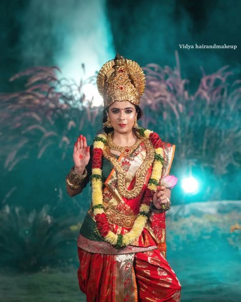 Devi NavaratriFestival Looks Day 5: Lalita Tripura Sundari . . On frame: @z_theangel . . Makeup artist :#vidyahairandmakeup . . Dop&edit: @sumuhurtham_photography . . Location:@hyderabad_film_studios (koheda) . . #Day4 #dussera #devinavaratri #devi #navaratri #devotinal #trending #trendingreels #instadaily #makeupreelsvideos Lalita Tripura Sundari, Tripura Sundari, Photography Location, God Images, Lord God, Film Studio, Hyderabad, Makeup Artist, Angel