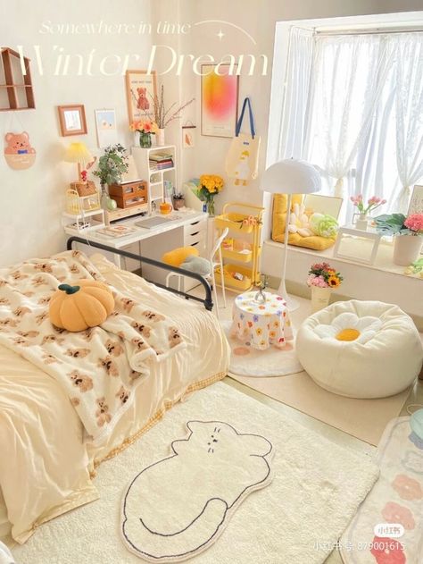 Kawaii Apartment, Pastel Room Decor, Cosy Room, Cute Bedroom Ideas, Pastel Room, Pinterest Room Decor, Study Room Decor, Cute Bedroom Decor, Cozy Room Decor