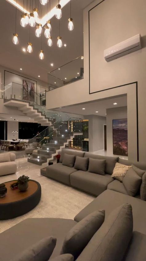 Stairs, Living Room, Furniture