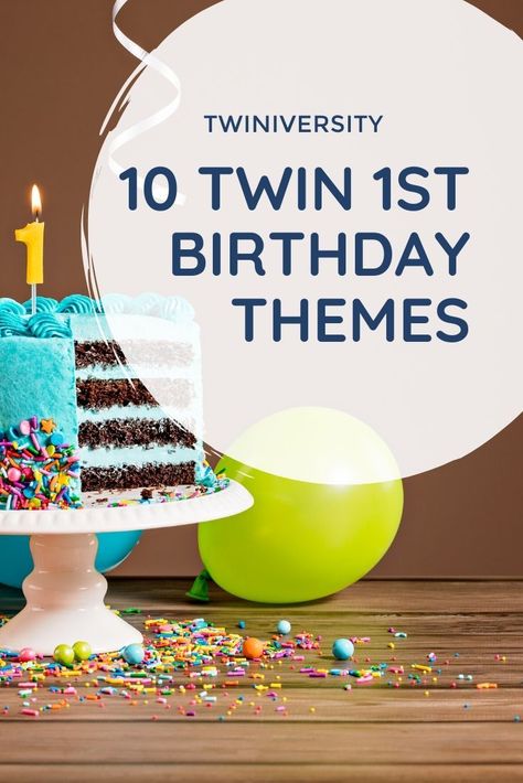 Check out our top 10 1st birthday party themes for twins! From cute characters to sports themes and everything in between. Let your imagination run wild while planning your twins milestone… More One Year Birthday Twins, First Birthday Theme For Twins, One Year Twins Birthday, First Birthday Twin Themes, Twins 1st Birthday Theme, One Year Old Twins Birthday Party, 1st Birthday Party Ideas Twins, 1st Birthday Twin Girl Theme, Twin Themed Birthday Party