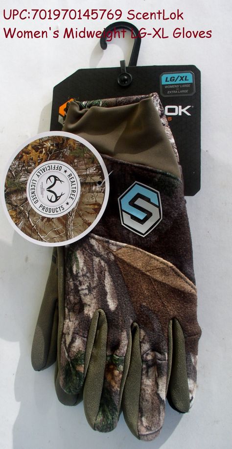 ScentLok Women's Midweight LG-XL Gloves Midweight Gloves are made with micro tricot outer fabric that ensures quiet performance, while the spandex binding provides a secure fit. Hunting Gloves, Men's Gloves, Hunting Women, Camo Men, Pop Top, Hunting Clothes, Deer Skin, Mossy Oak, Mens Gloves