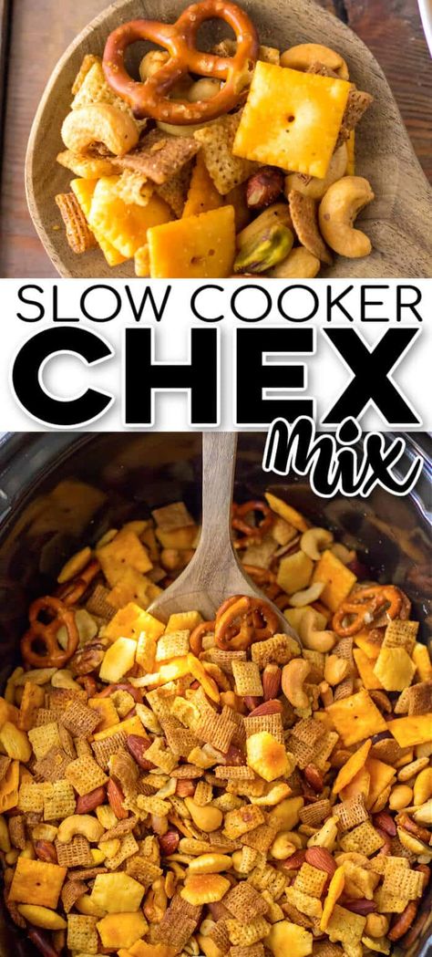 Original Chex Mix Recipes, Thanksgiving Chex Mix Recipes, Chex Mix Recipes Crock Pot, Chex Cereal Recipes, Chex Mix Crock Pot, Savory Chex Mix Recipes, Crockpot Snacks, Chex Party Mix Recipe, Chex Mix Original