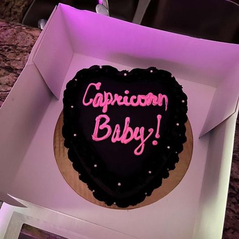 Pink Capricorn Cake, Birthday Photoshoot Ideas Capricorn, Capricorn Bday Cake, Capricorn Birthday Photoshoot Ideas, Capricorn Birthday Aesthetic, Capricorn Season Cake, Capricorn Birthday Outfits, Capricorn Heart Cake, Capricorn Cakes