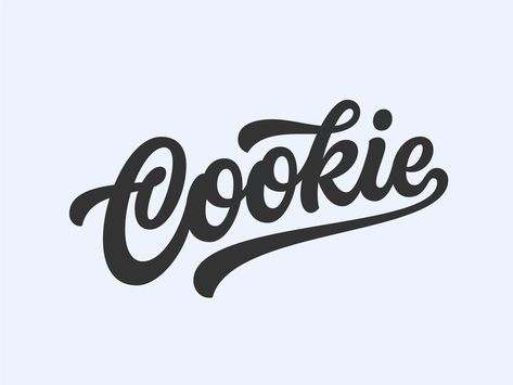 Cookie 3 by Krste Kochev on Dribbble Rally Car Design, Baking Quotes, Abstract Pattern Design, Logo Project, Brush Font, Word Design, Branding Design Inspiration, Photoshop Illustrator, Tattoo Designs Men