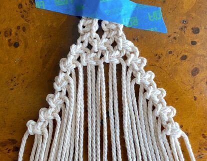 Macrame Hanging Pod Tutorial | Hometalk Macrame Pod Plant Hanger, Macrame Pod Tutorial, Macrame Pod, Diy Outdoor Candles, Simple Wall Hanging, Wooden Columns, Macrame Plant Hanger Tutorial, Colorful Wall Hanging, Doorknob Hangers