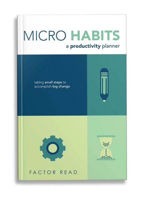 book cover design and illustration by bailey designs books Books Planner, Micro Habits, Productivity Journal, Habit Books, Productivity Motivation, Books Illustration, Week Planner, Book Cover Design Inspiration, Productive Habits