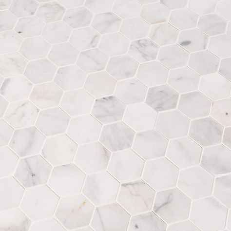 White Mosaic Tiles, Marble Subway Tiles, Honed Marble, Porcelain Mosaic Tile, Marble Mosaic Tiles, Accent Tile, Hexagon Tiles, Backsplash Tile, Porcelain Mosaic