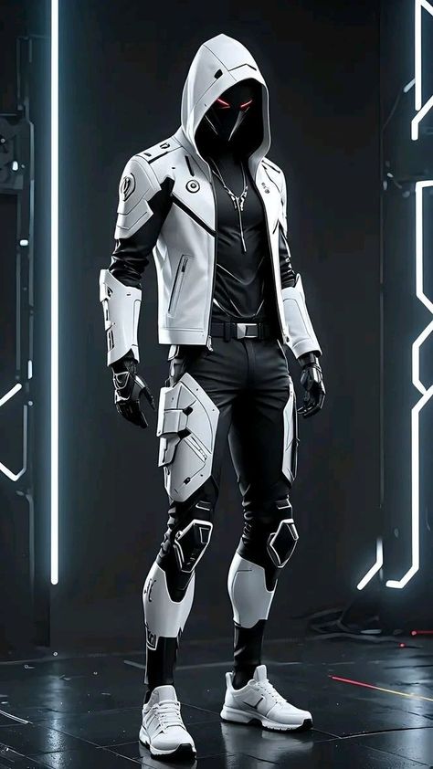 Future Tech Clothing, Future Cyberpunk Fashion, Male Cyberpunk Oc, Cyberpunk Armor Men, Mens Cyberpunk Fashion, Cyberpunk Outfit Male, Cyberpunk Suit, Cyberpunk Character Male, Futuristic Character Design