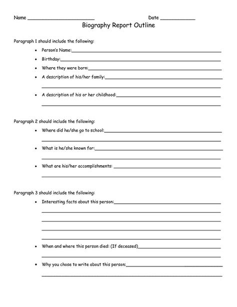 Biographies Anchor Chart, Biography Project Elementary, Biography Report Template, Biography Book Report Template, Cereal Box Book Report, Biography Graphic Organizer, Biography Book Report, Book Report Template, Biography Report