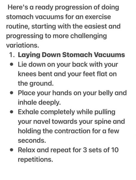 Stomach Vacuum Exercise, Vacuum Exercise, Stomach Vacuum, Workout Routine