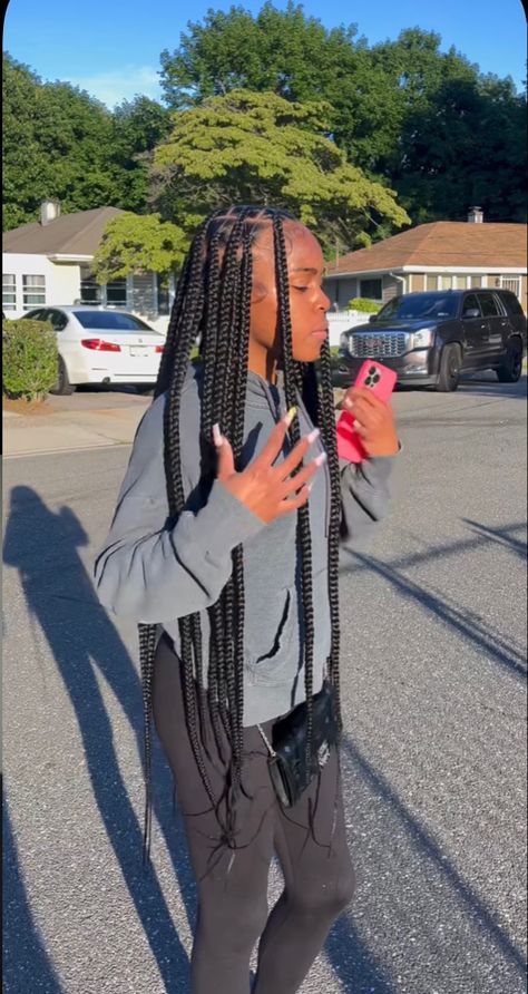 Slick Back With Two Braids, Braids In The Front Natural Hair, Cute Ponytail Hairstyles, Styles Braids, Cute Ponytails, Big Box Braids Hairstyles, Hair Secrets, Quick Natural Hair Styles, Faux Locs Hairstyles