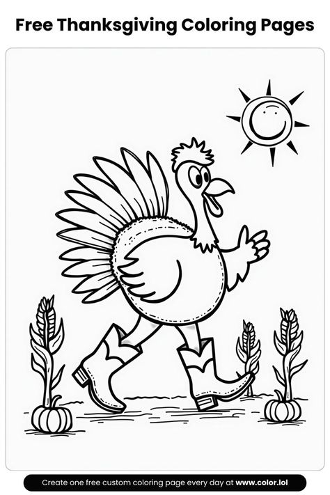 Discover easy DIY Thanksgiving crafts with our free coloring pages! Perfect for kids to color and create their own holiday-themed art. Download now at Color.lol and make Thanksgiving extra special! Easy Diy Thanksgiving Crafts, Turkey Coloring, Diy Thanksgiving Crafts, Easy Diy Thanksgiving, Free Printable Thanksgiving, Turkey Coloring Pages, Thanksgiving Coloring, Printable Thanksgiving, Thanksgiving Coloring Pages