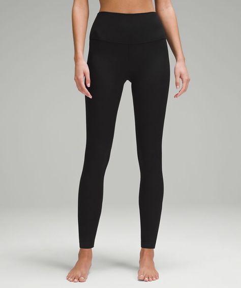 lululemon Align™ High-Rise Ribbed Pant 28" | lululemon SG Gym Wishlist, Black Lululemon Leggings, Short Faux Fur Jacket, Rose Leggings, Lululemon Align Pant, Leopard Print Jacket, Women Leggings, Ribbed Leggings, Lululemon Align