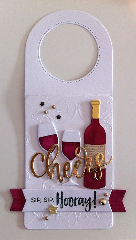 Card tag bottle glass glasses wine bottle tag MFT Wine tag Die-namics, MFT Wine service Die-namics, MFT Cheers Die-namimcs scripty words and letters, MFT Uncorked stamp set #mftstamps - JKE Wine Bottle Gift Tags, Wine Gift Tags, Bottle Gift Tags, Wine Bottle Topper, Xmas Tags, Wine Bottle Tags, Card Decoration, Wine Bottle Gift, Bottle Toppers