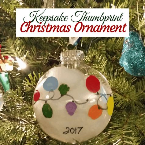 Grinch Fingerprint Ornament, Fingerprint Holiday Crafts, Kids Thumbprint Ornaments, Sentimental Ornaments Diy Kids, Reindeer Thumbprint Ornament, Finger Print Ornaments For Kids, Fingerprint Christmas Ornaments, Christmas Crafts For Preschoolers, Christmas Thumbprint