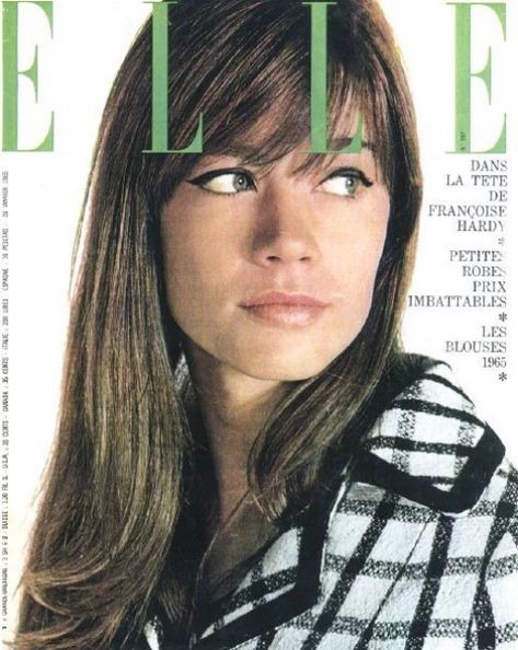 The Evolution of Fashion Magazine Cover Designs | Superside Blog Francoise Hardy Style, Francoise Hardy, Fashion Magazine Cover, Evolution Of Fashion, Magazine Cover Design, Elle Magazine, Summer Hair Color, 1960s Fashion, Vintage Magazines