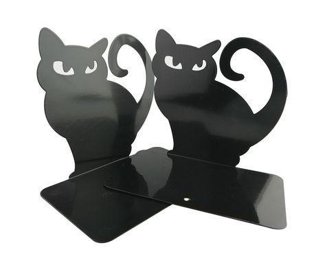 Cute Vivid Lovely Persian Cat Nonskid Thickening Iron Metal Bookends Book Organizer For Library School Office Home Study Desk Organizer Perfect Mothers Day GiftBlack *** See this great product.(It is Amazon affiliate link) #HomeOfficeDecorIdeas Study Desk Organization, Bureau Decor, Shape Books, Cat Books, Book Holders, Book Organization, Book Stands, Study Desk, Metal Trim