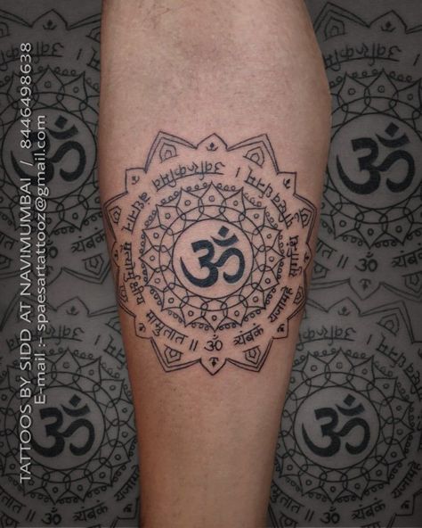 Om Coverup Tattoo, Tattoo Designs Men Hindu, Half Mandala Tattoo Design Men, Tattoo Ideas For Men Hindu, Tattoo On Deltoid, Shiva Mandala Tattoo, Hindu Tattoos Sanskrit, Om Tattoo Design Men, Hindu Tattoos Men