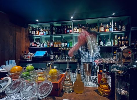 Bloomingdale’s New Retro Drinking Den Is a ‘Cool Grandpa’s Basement’ Drink List, Beer Poster, Music System, Vintage Beer, New Retro, Wood Panel Walls, Retro Stripes, Door Opener, Mid Century Modern Furniture