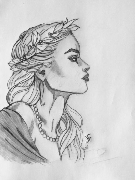 Aphrodite Drawing Sketch, Greek Mythology Sketches Drawings, Greek Goddess Sketch, Aphrodite Art Drawing, Aphrodite Sketch, Greek Goddess Drawing, Greek Goddesses Drawing, Goddess Drawings, Aphrodite Drawing