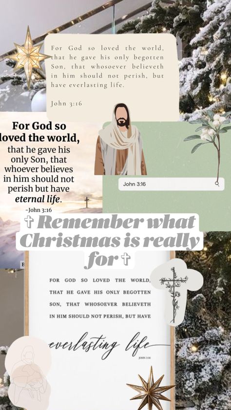 #christmas #christain #john316 #aesthetic #jesuslovesyou Christmas Aesthetic Phone Wallpaper, Christian Christmas Wallpaper Collage, Christmas Background Christian, Cute Christmas Lockscreens, Aesthetic Christmas Phone Wallpaper, Jesus Wallpaper Christmas, God Christmas Wallpaper, Catholic Christmas Aesthetic, Aesthetic Christian Christmas Wallpaper