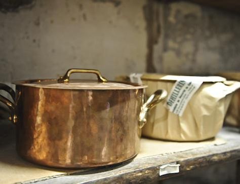 Shoppers Diary: E. Dehillerin in Paris : best cookware Pine Timber, Wooden Scoop, Copper Cookware, French Kitchen, Copper Pots, Kitchen Shop, Farmhouse Dining Table, Copper Kitchen, Farmhouse Dining