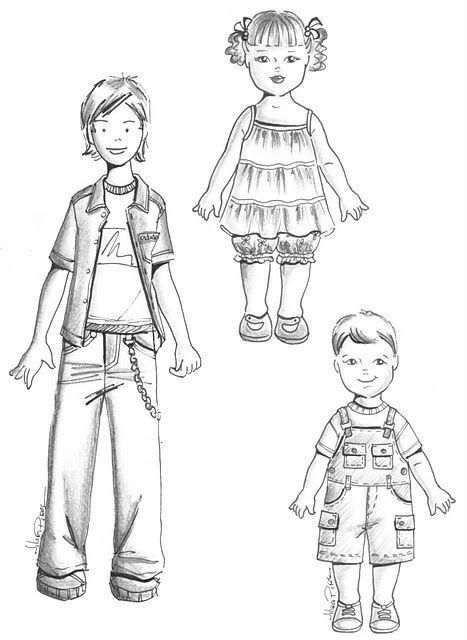 Kids Croquis Illustration, Croquis Fashion Illustration, Childrens Fashion Illustration, Children Fashion Sketch, Magic Screen, Silhouette Mode, Croquis Fashion, Illustration For Kids, Paper Dolls Clothing