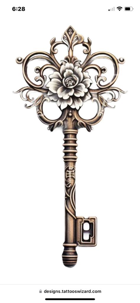 Ornate Frame Tattoo, Vintage Key Tattoos, No Love Tattoo, Olivia Tattoo, Key Sketch, Lace Thigh Tattoos, Skeleton Key Tattoo, Key Tattoo Designs, Lock Tattoo