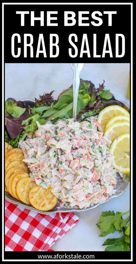 Chinese Buffet Crab Salad Recipe, Ww Crab Recipes, Mock Crab Salad, Blue Crab Salad, Sizzler Crab Salad Recipe, Crabmeat Salad Recipe, Easy Crab Salad Simple, Fake Crab Salad, Surimi Salad Recipe