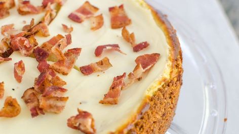 Jalapeño Cheesecake Bacon Cheesecake, Stuffed Jalapenos With Bacon, Jalapeno Popper, Party Finger Foods, Party Appetizer, Bacon Cheddar, Cake Lover, Cake With Cream Cheese, Sweet And Savory