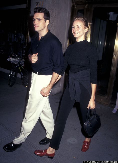 Cameron Diaz 90s, Cameron Diaz, Fashion Weeks, 90s Style, 60s Fashion, 가을 패션, Mode Vintage, Looks Style, Celebrity Couples