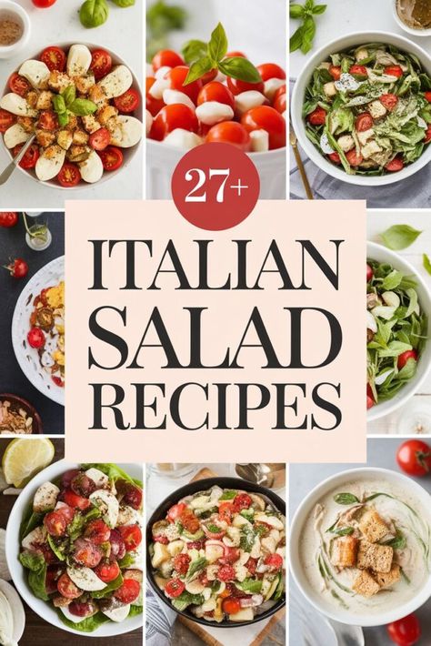 Discover the healthy benefits of Italian salad while enjoying the delicious flavors. From leafy greens to colorful vegetables. these recipes are packed with essential nutrients to keep you feeling your best. https://foodeau.com/italian-salad-recipes/ Side Salad For Italian Dinner, Italian Salad Chopped, Classic Italian Pasta Salad Recipes, Salad For Italian Meal, Italian Spinach Salad, Healthy Italian Side Dishes, Salads That Go With Lasagna, Best Salad Recipes For Party, Gourmet Pasta Salad