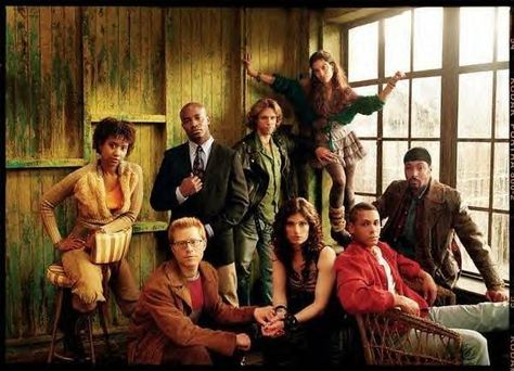 RENT (2005), with Anthony Rapp, Adam Pascal, Rosario Dawson, Jesse L. Martin, Wilson Jermaine Heredia, Idina Menzel, Tracie Thoms & Taye Diggs Rent Movie, Jesse L Martin, Rent Musical, Production Ideas, Movie Cast, Idina Menzel, Theatre Nerds, Broadway Theatre, Music Books