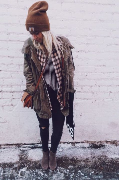 Moda Grunge, Boho Winter Outfits, Look Winter, Beanie Outfit, Mode Hippie, Mode Boho, Winter Boho, Hipster Outfits, Neue Outfits