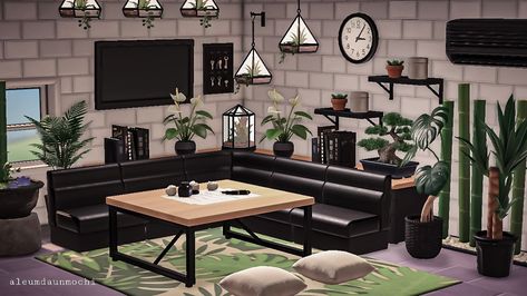 Acnh Living Rooms Ideas, Acnh Rooms, Ac New Leaf, Animal Crossing Guide, Animal Crossing Wild World, Animal Crossing Villagers, New Animal Crossing, Animal Crossing Game, Island Design