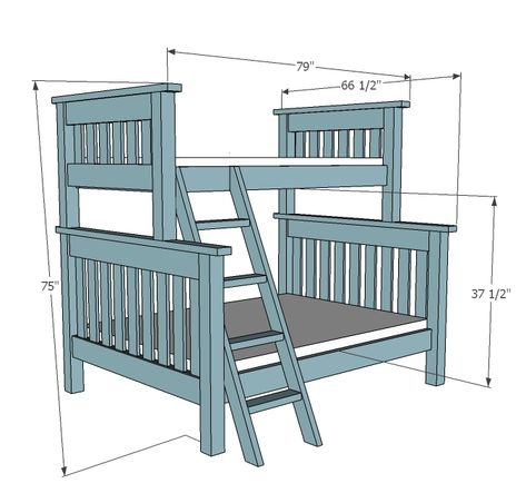 Modern Bunk, Bunk Bed Plans, Triple Bunk Beds, Modern Bunk Beds, Diy Bunk Bed, Double Bunk, Twin Over Full Bunk Bed, Cool Bunk Beds, Bunk Beds With Stairs