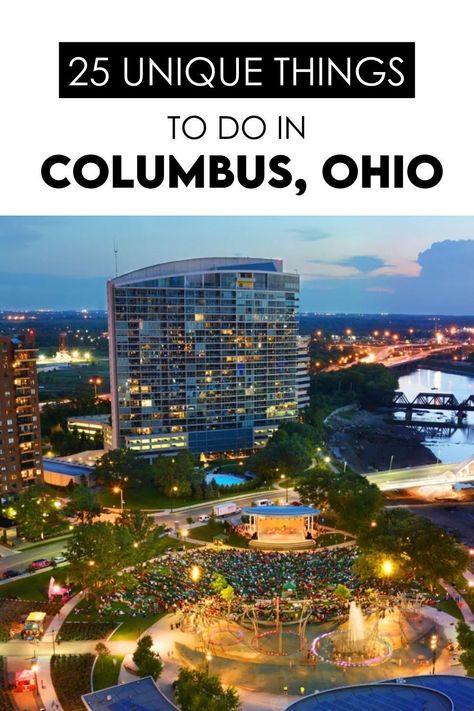 Fun Things To Do In Columbus Ohio, Columbus Ohio Things To Do In, Date Ideas Creative, Columbus Skyline, Best Date Ideas, Ohio Vacations, Couples Things To Do, Columbus Park, Ohio Girls