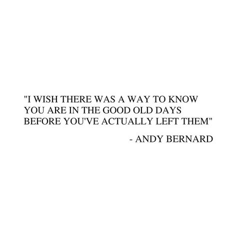 Good Old Days Quotes, Old Days Quotes, Best Senior Quotes, Print On Demand Tshirt, Andy Bernard, Widget Quotes, Days Quotes, Office Quotes, Senior Quotes